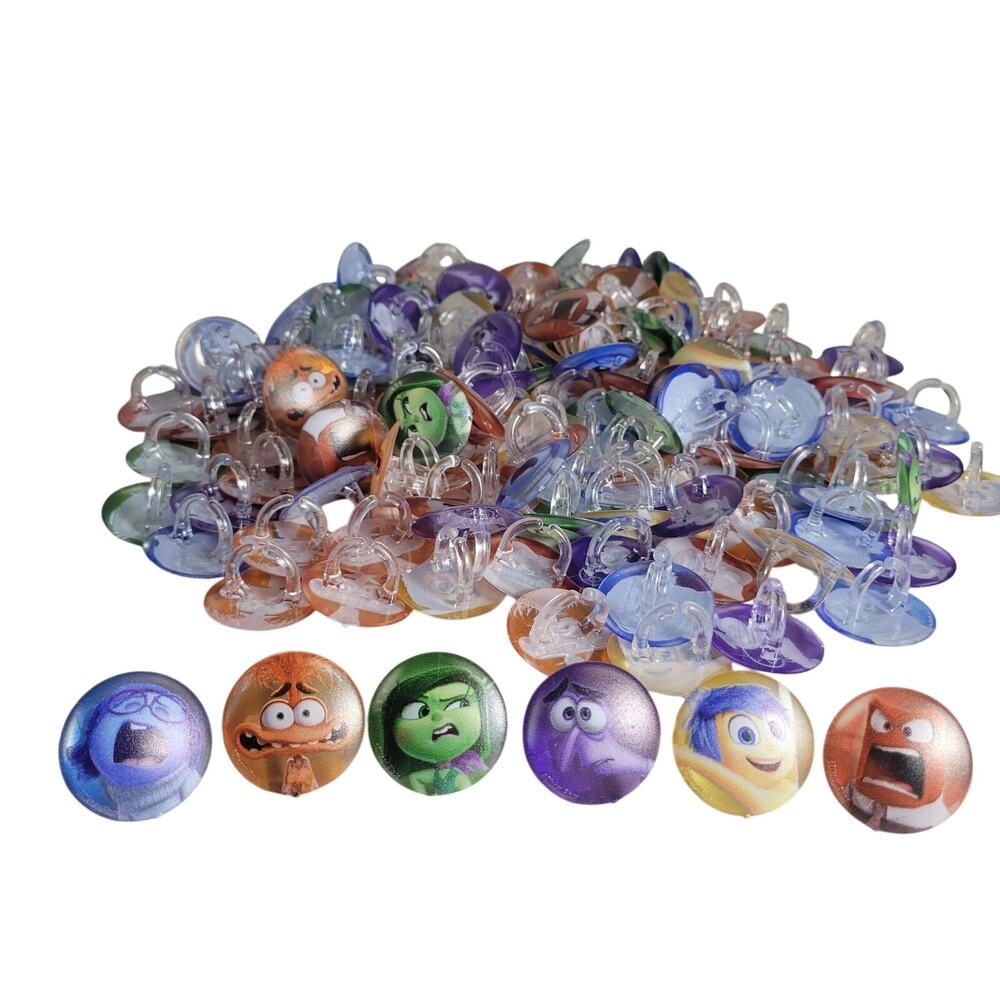 DecoPac Inside Out Cupcake Toppers Rings Decor Bulk 141 Pcs 6 Designs Disney